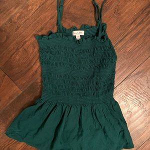 Tank Top with Smocked Detail